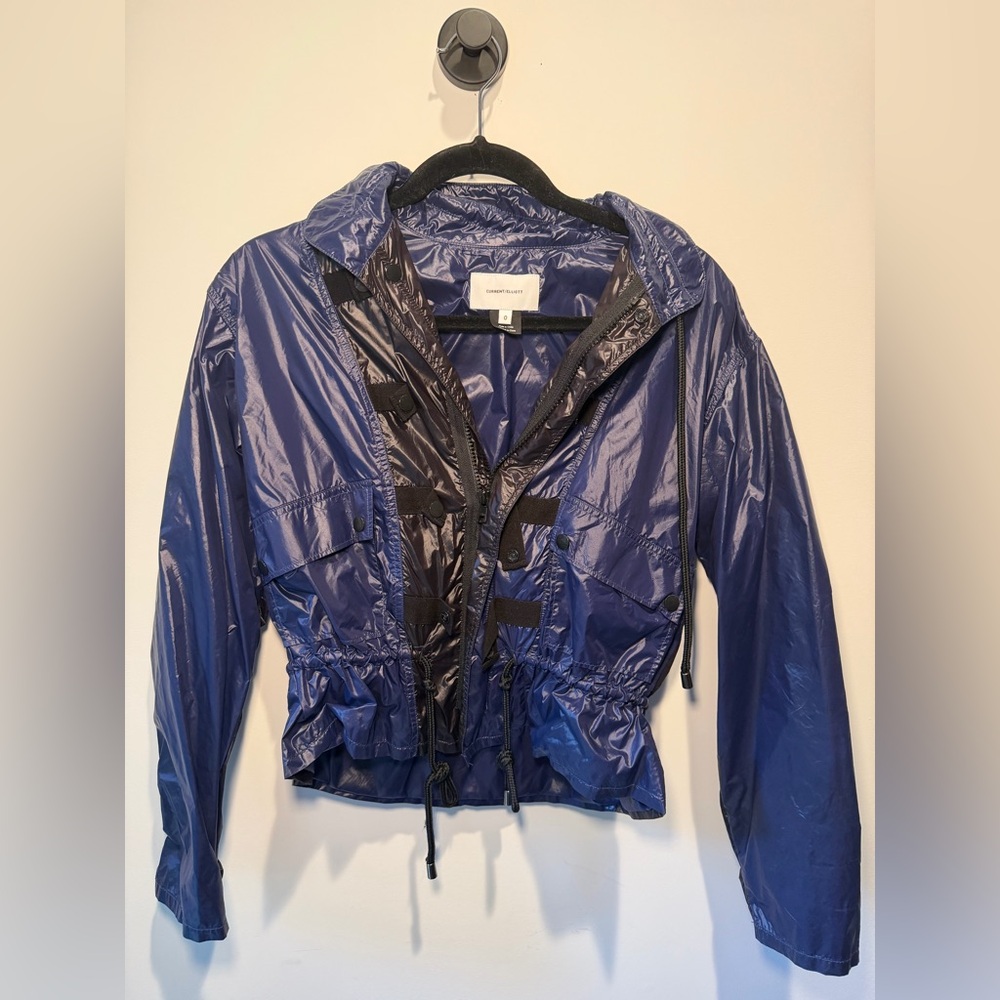 Current/Elliott Shimmering Blue Utility‎ Jacket